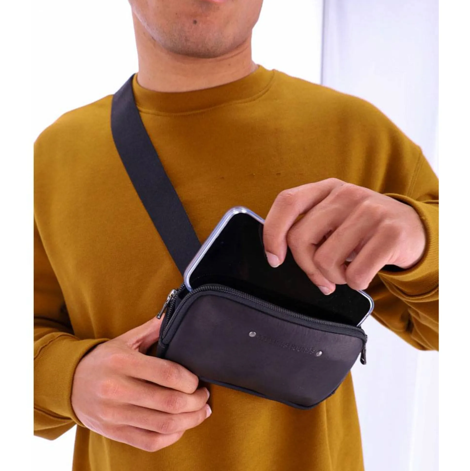 Les Ateliers Foures Pochette ceinture Baroudeur Icare maxi*Homme Sacs Banane