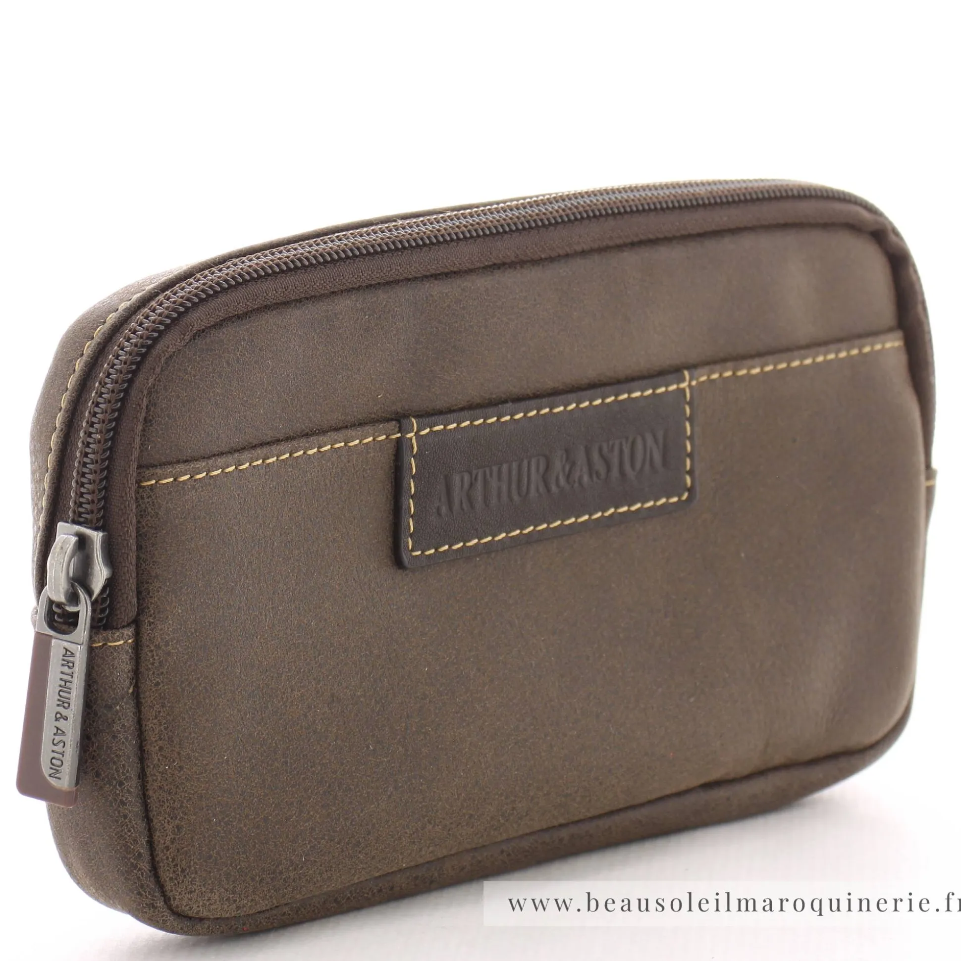 Arthur Aston Pochette en cuir avec passant ceinture*Homme Sacoches Homme|Sacs Banane