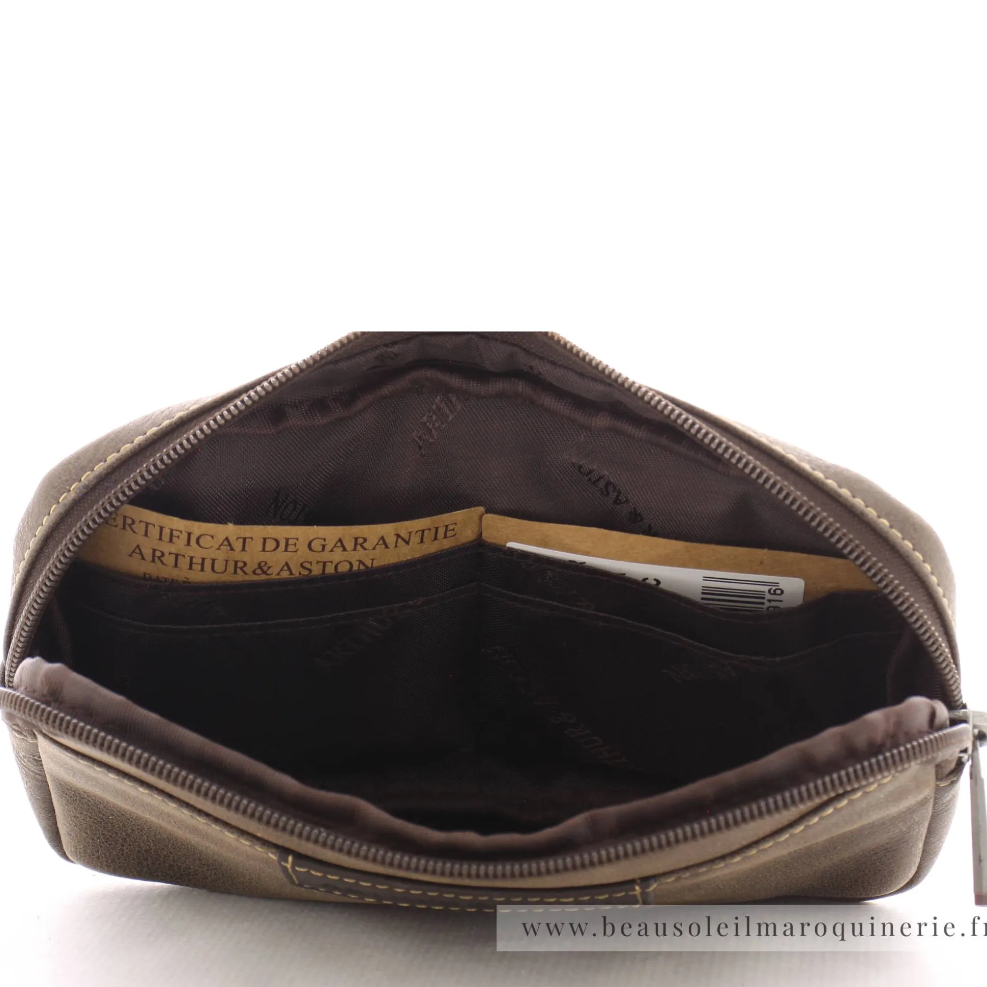 Arthur Aston Pochette en cuir avec passant ceinture*Homme Sacoches Homme|Sacs Banane