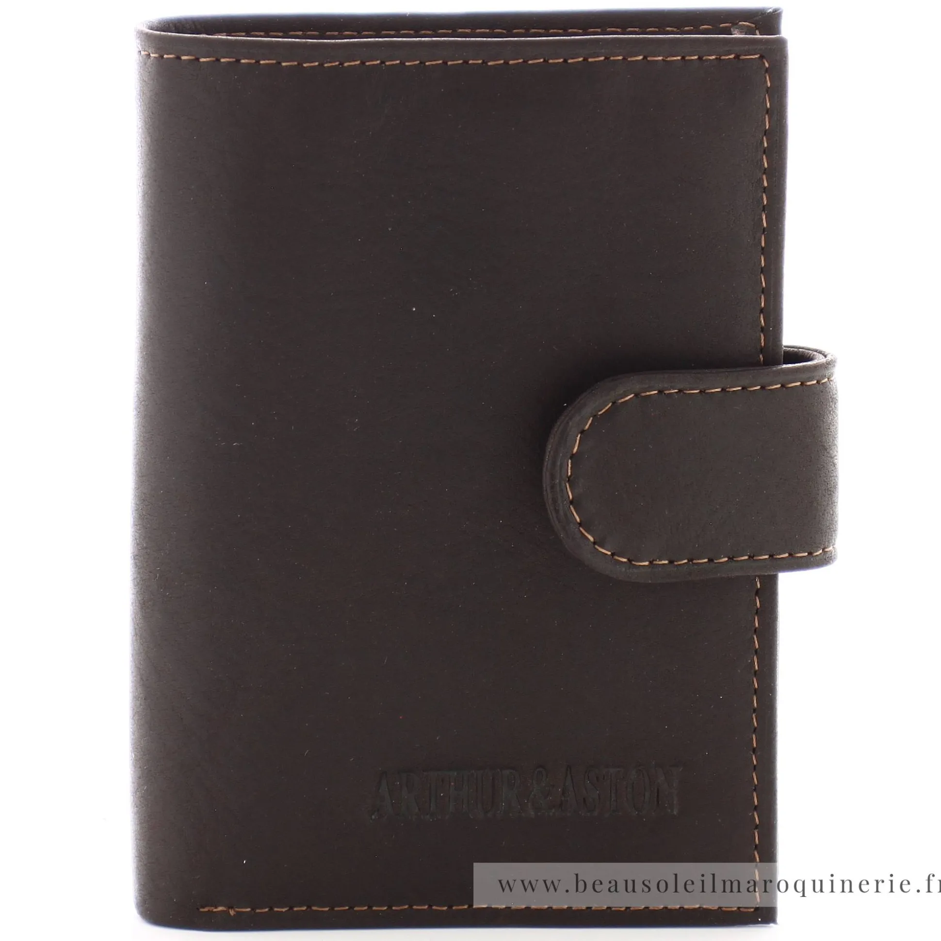 Arthur Aston Porte cartes a pression Louis mini cuir gras*Homme Porte-Cartes Homme
