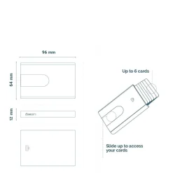 Ogon Porte cartes de credit aluminium Slider*Homme Porte-Cartes Homme