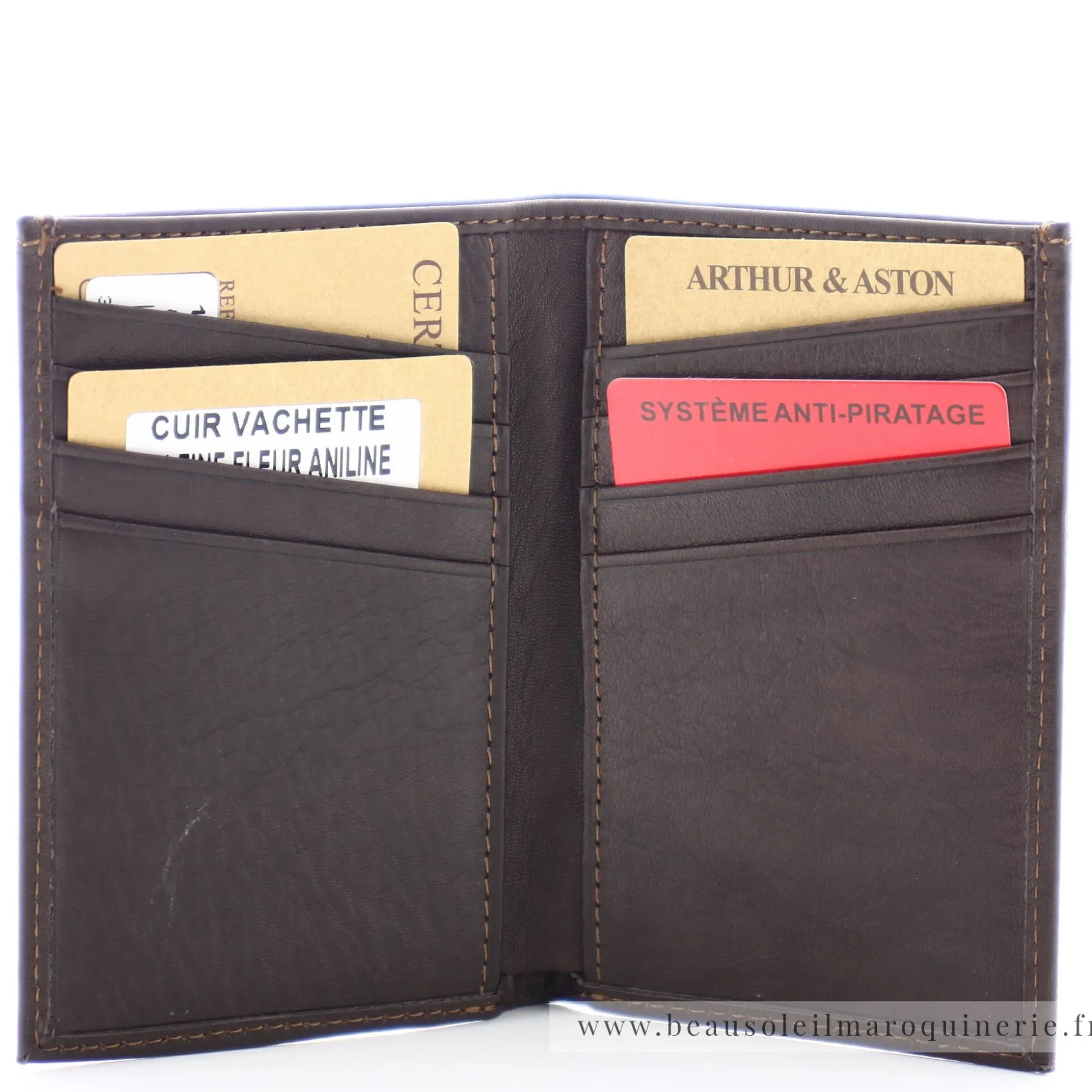 Arthur Aston Porte cartes Pablo en cuir*Homme Porte-Cartes Homme