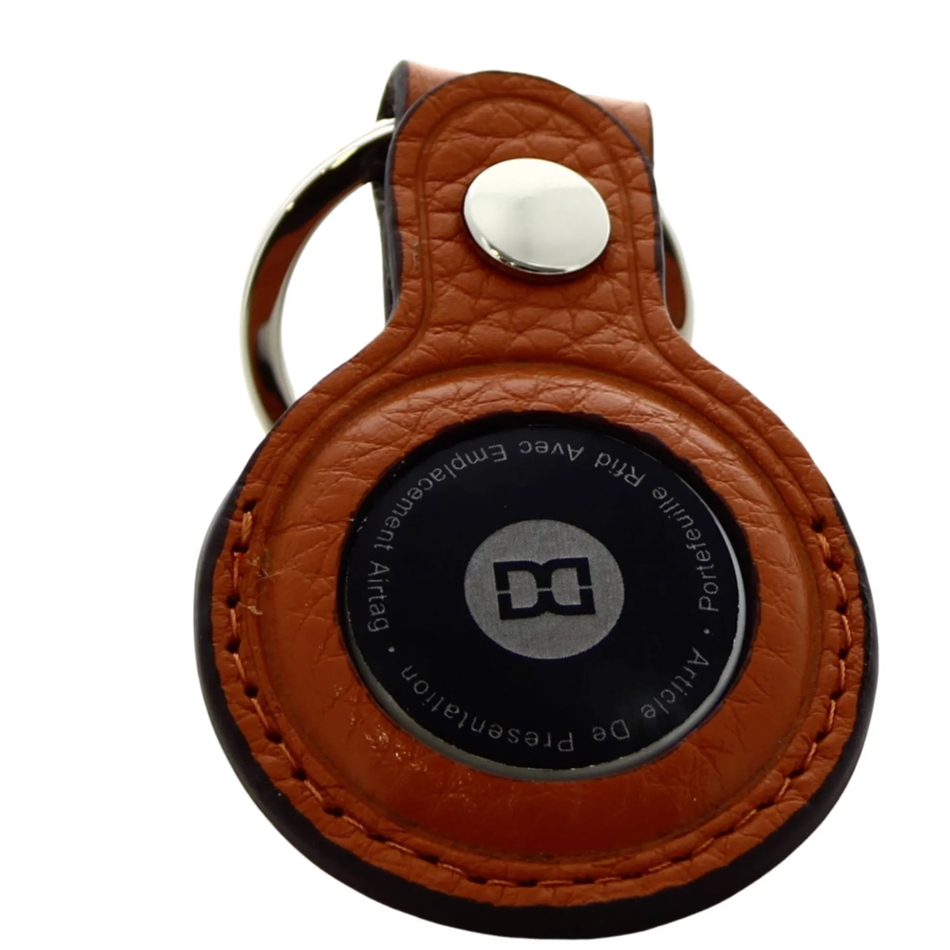 David William Porte cles airtag en cuir de vachette*Homme Porte-Clés