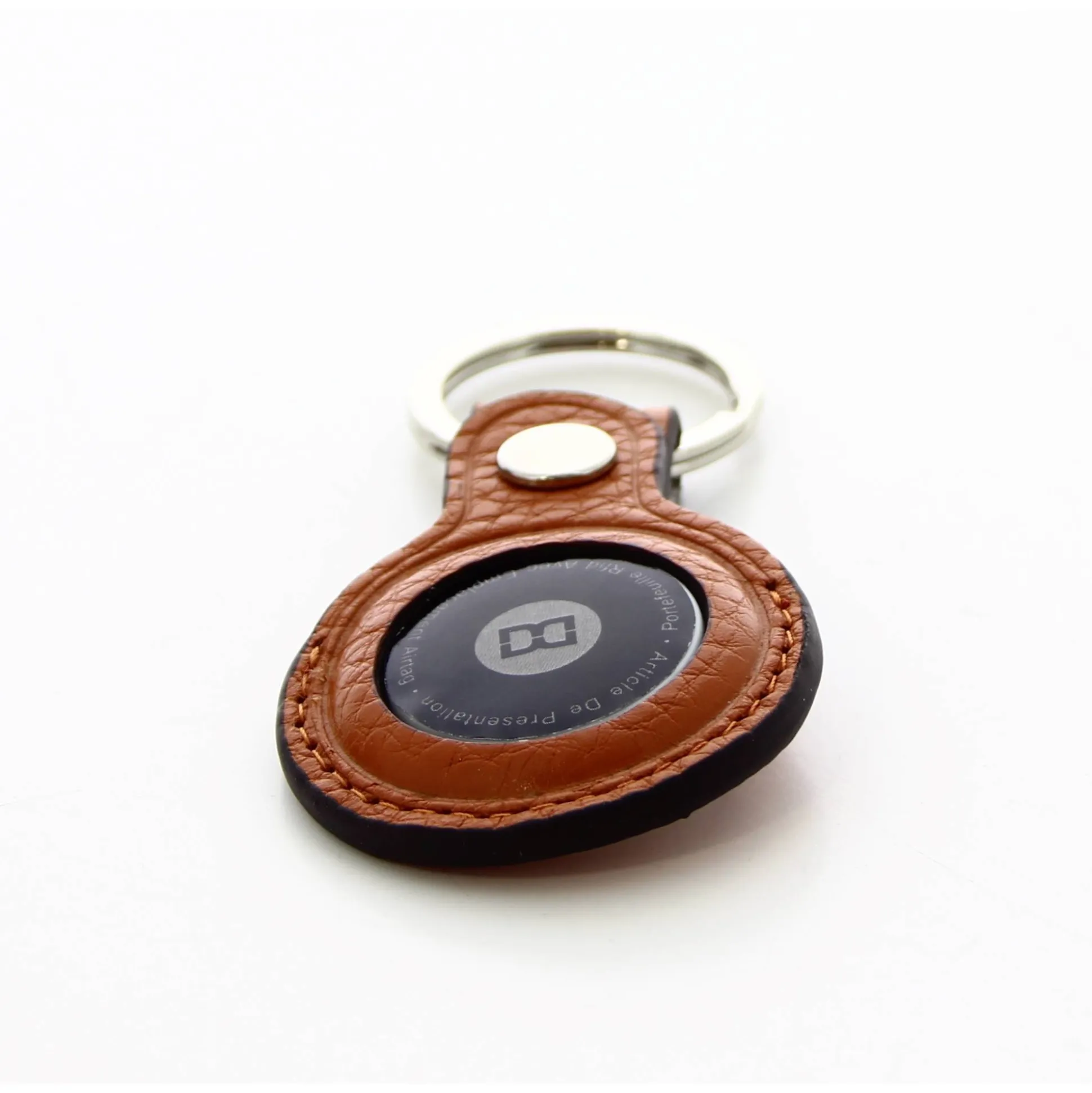 David William Porte cles airtag en cuir de vachette*Homme Porte-Clés