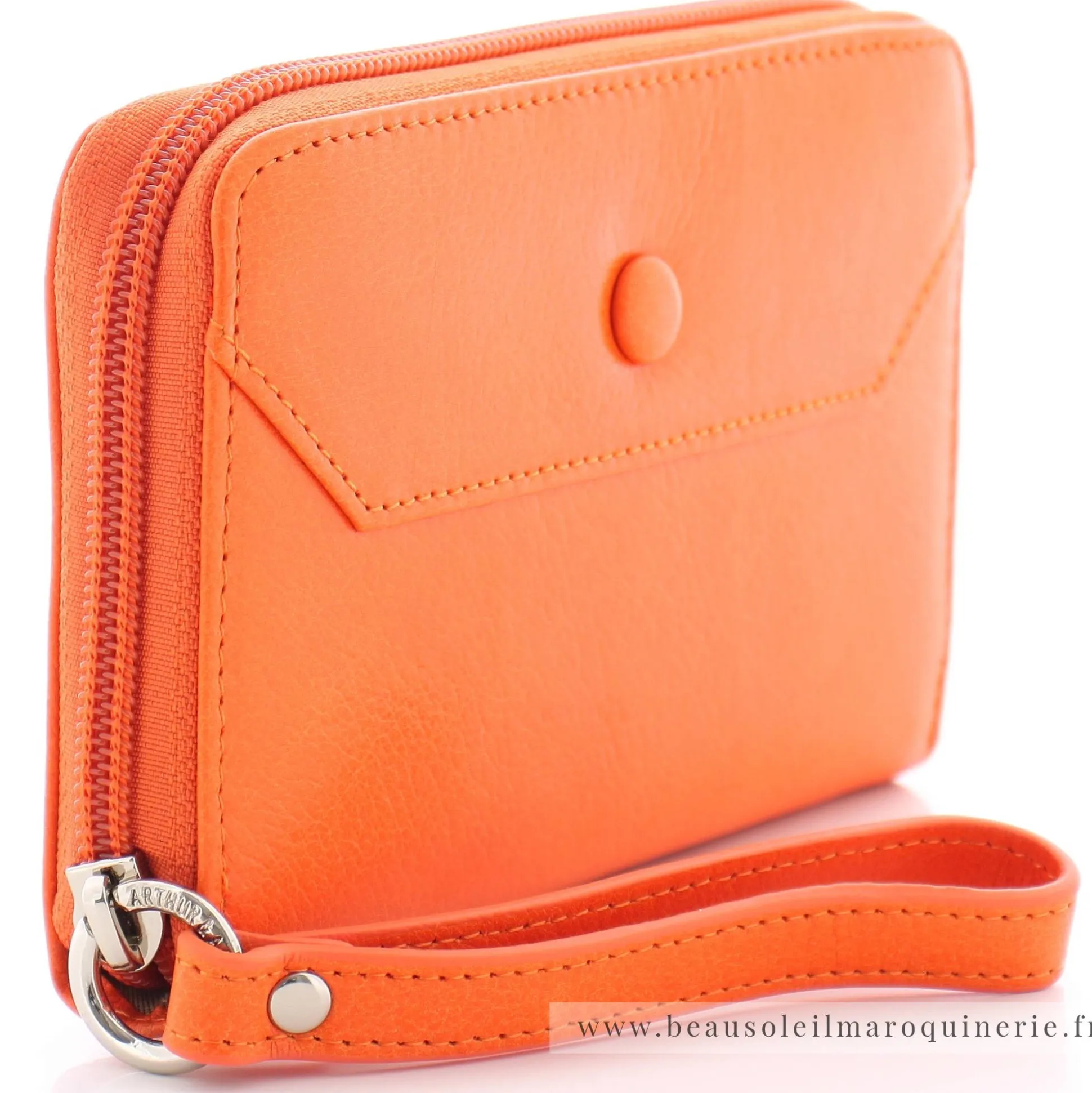 Arthur Aston Porte monnaie zippe Juliette en cuir*Femme Porte-Monnaie Femme