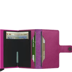 Secrid Porte-cartes cuir texture Miniwallet Crisple*Femme Porte-Cartes Femme