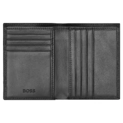 Hugo Boss Porte-cartes double Classic Grained en cuir graine*Homme Porte-Cartes Homme