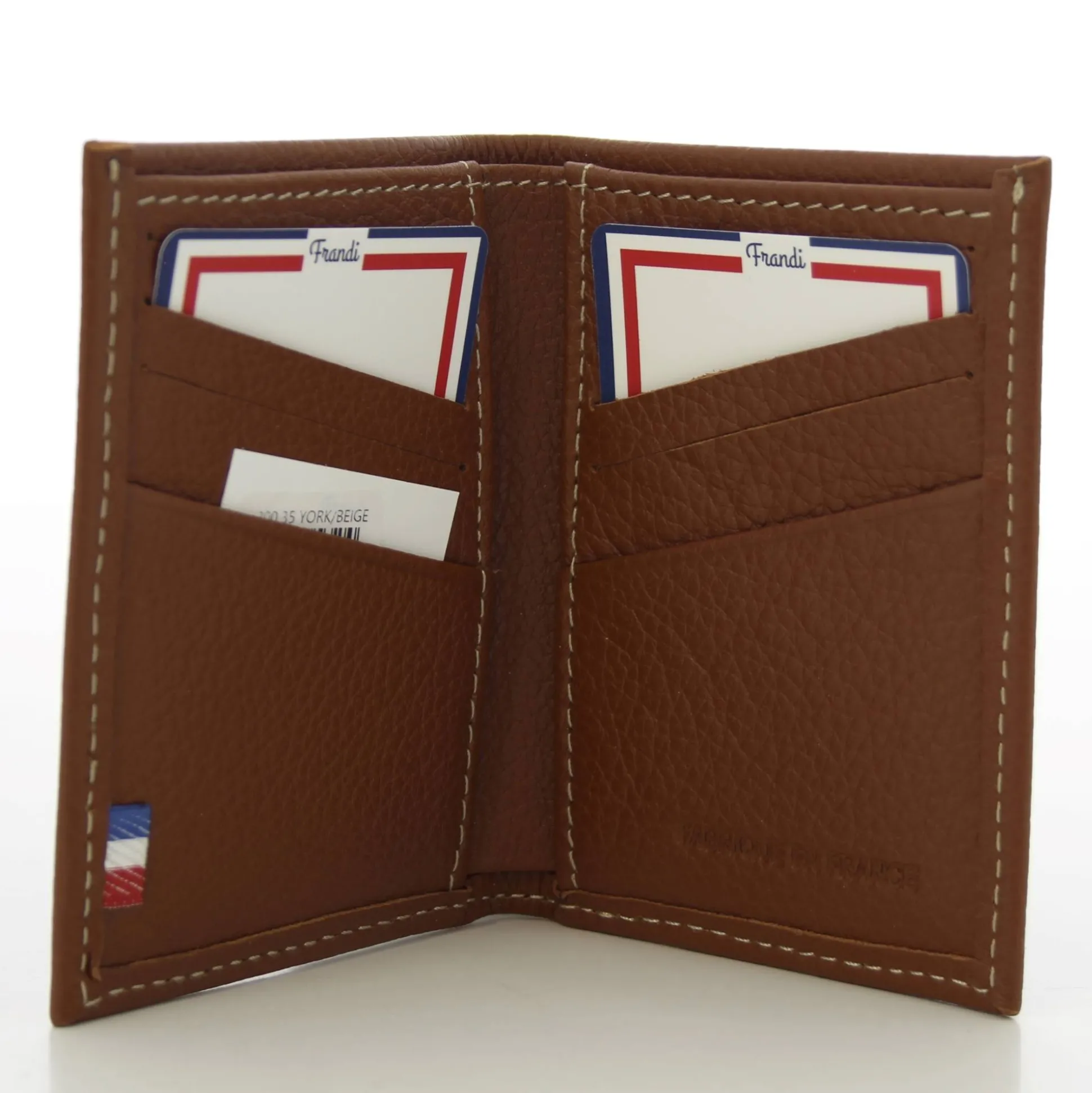 Frandi Porte-cartes en cuir de vachette graine*Homme Porte-Cartes Homme