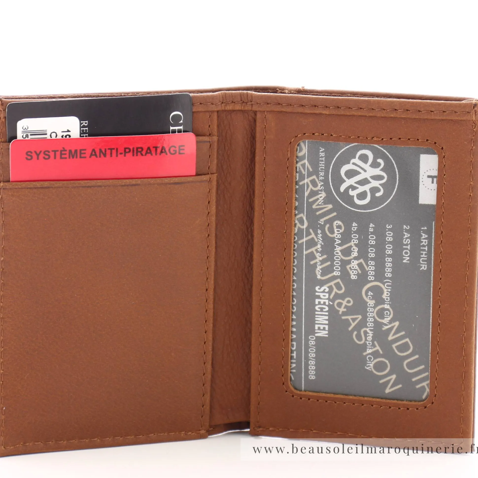 Arthur Aston Porte-cartes en cuir Oscar*Homme Porte-Cartes Homme