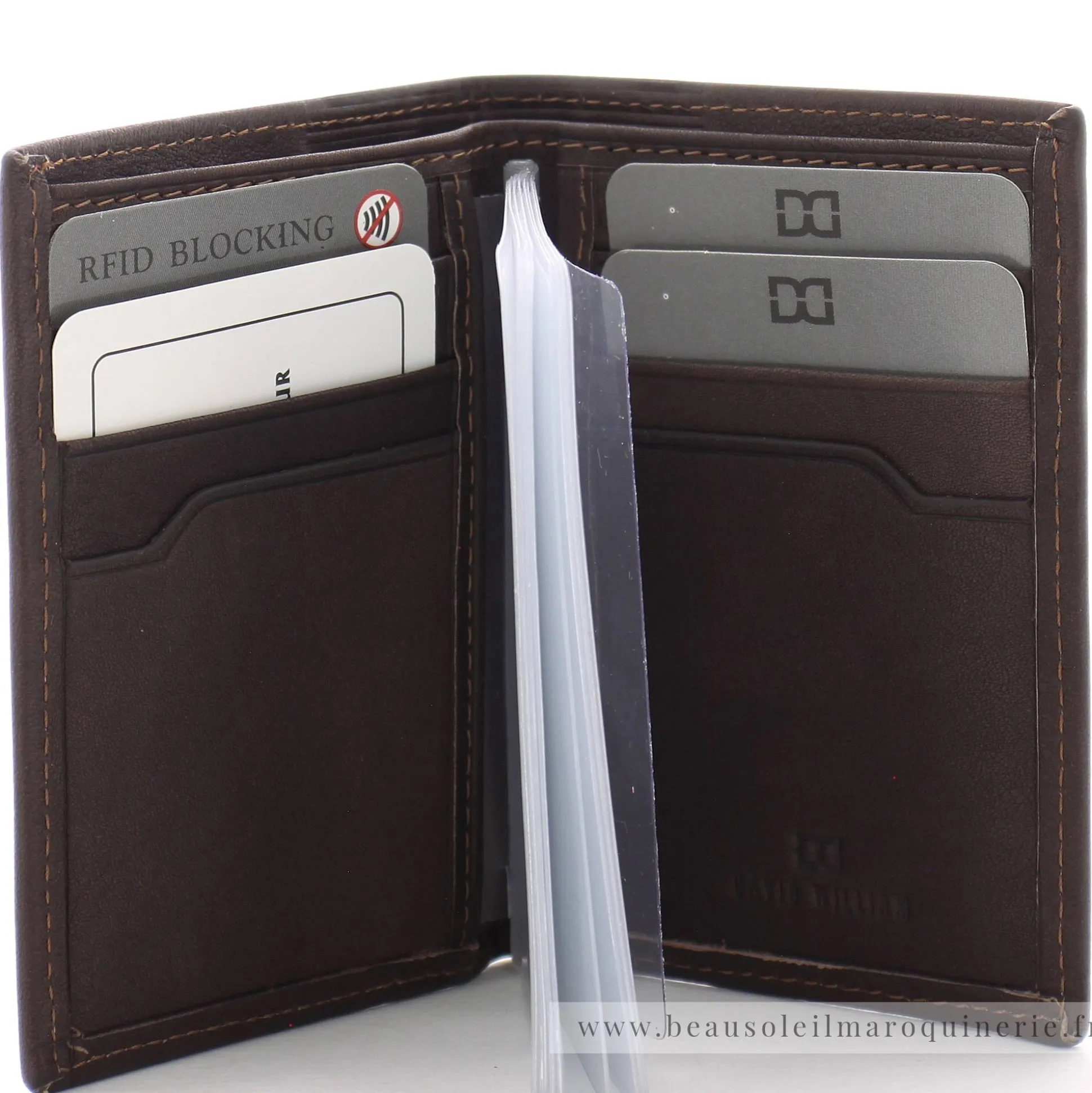 David William Porte-cartes homme Coulter en cuir*Homme Porte-Cartes Homme