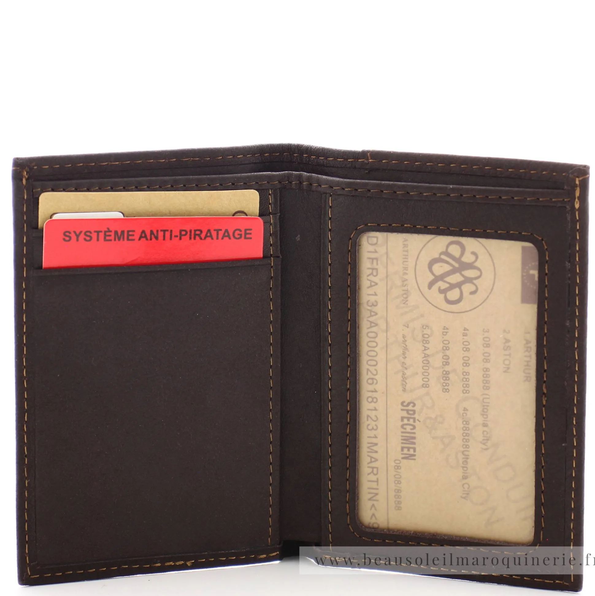 Arthur Aston Porte-cartes homme cuir gras Louis*Homme Porte-Cartes Homme