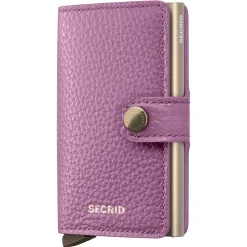 Secrid Porte-cartes Miniwallet Pebble cuir graine*Femme Porte-Cartes Femme