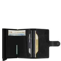 Secrid Porte-cartes Miniwallet Vintage cuir effet vieilli*Homme Portefeuilles Homme|Porte-Cartes Homme