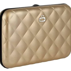 Ogon Porte-cartes Quilted matelasse button*Femme Porte-Cartes Femme