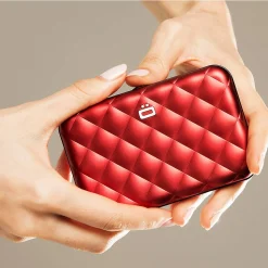 Ogon Porte-cartes Quilted matelasse button*Femme Porte-Cartes Femme