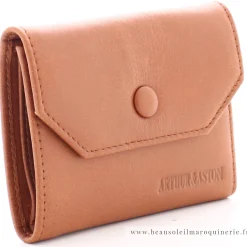 Arthur Aston Porte-cartes rabat Juliette en cuir*Femme Porte-Cartes Femme
