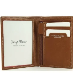 Serge Blanco Porte-cartes vertical Campania en cuir*Homme Porte-Cartes Homme