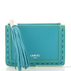 Lancel Porte-cartes zippe L cuir graine Premier Flirt*Femme Porte-Cartes Femme