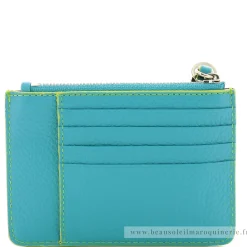Lancel Porte-cartes zippe L cuir graine Premier Flirt*Femme Porte-Cartes Femme