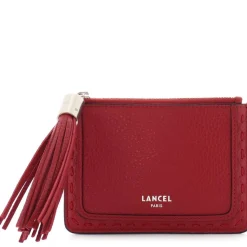 Lancel Porte-cartes zippe L cuir graine Premier Flirt*Femme Porte-Cartes Femme