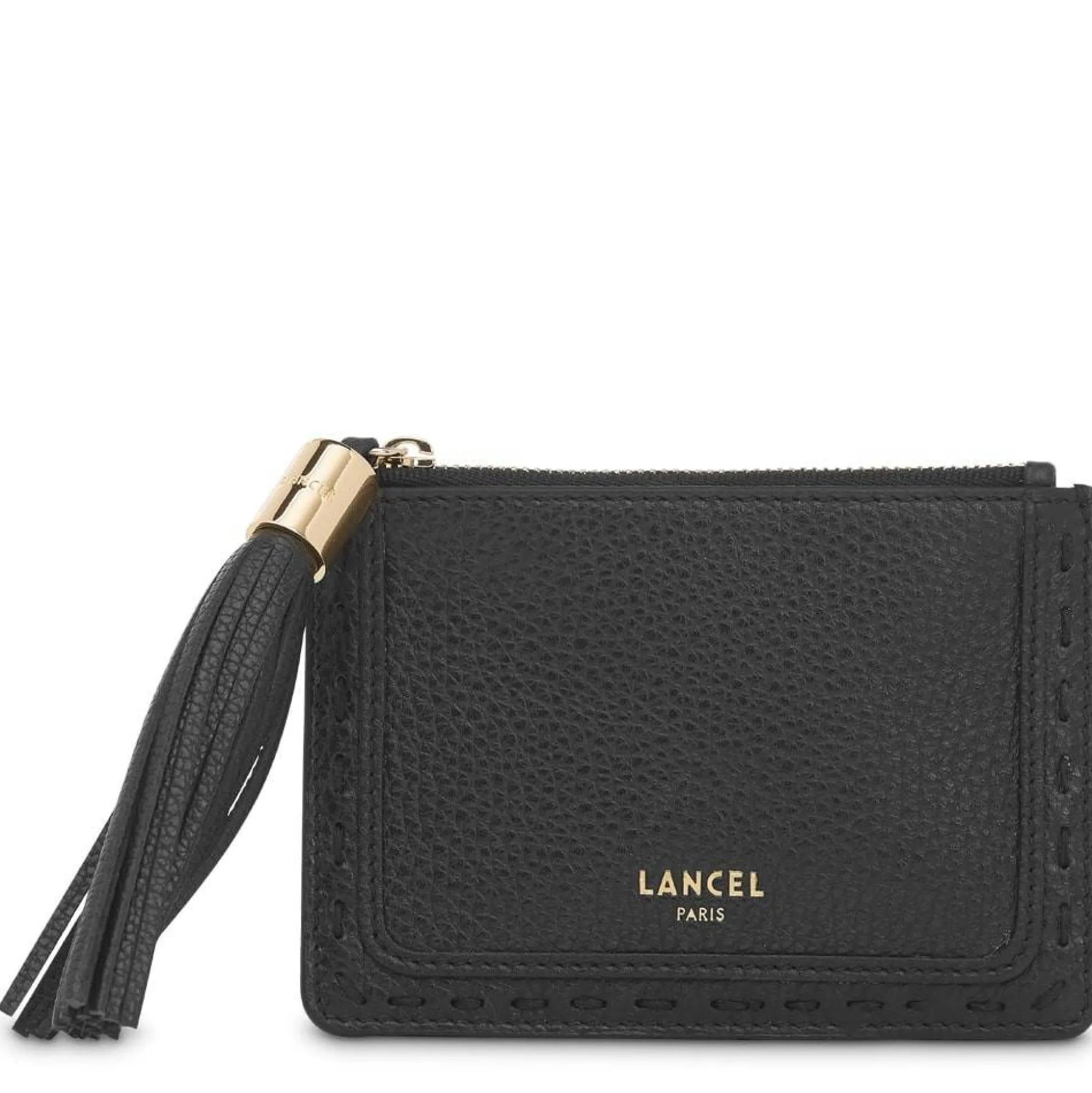 Lancel Porte-cartes zippe L cuir graine Premier Flirt*Femme Porte-Cartes Femme