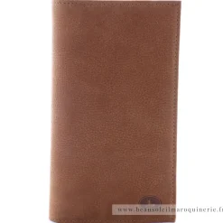 Frandi Porte-chequier en cuir de vachette Nubuck*Femme Porte-Chéquier Femme