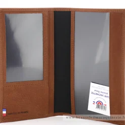 Frandi Porte-chequier en cuir de vachette Nubuck*Femme Porte-Chéquier Femme
