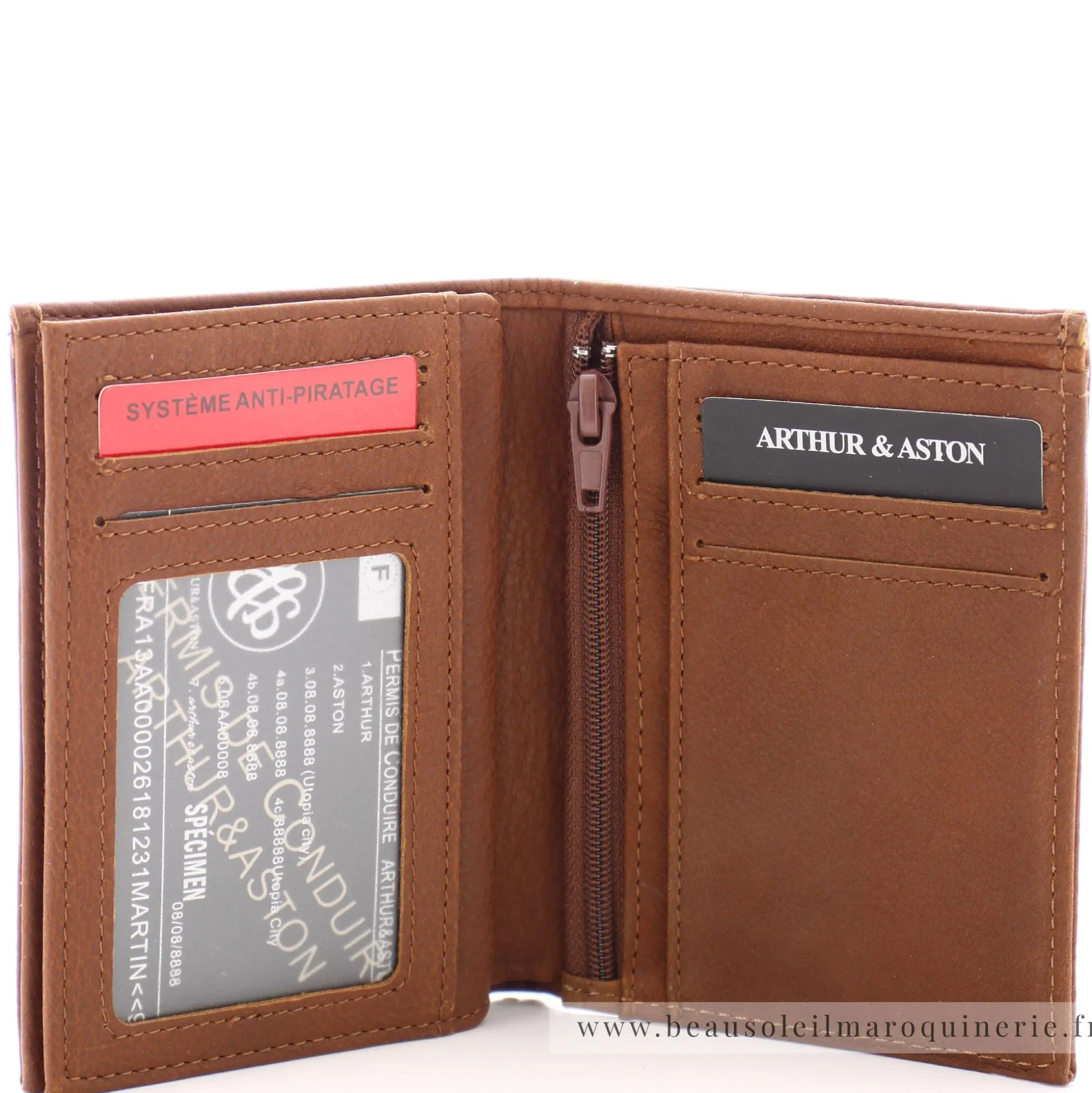 Arthur Aston Portefeuille 3 volets cuir Oscar*Homme Portefeuilles Homme
