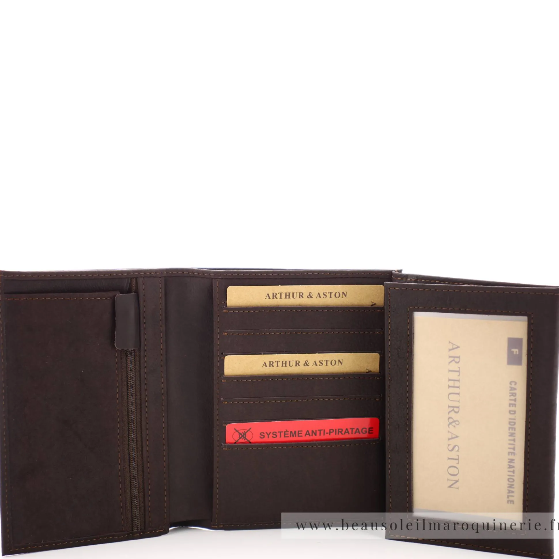 Arthur Aston Portefeuille 3 volets cuir gras Louis*Homme Portefeuilles Homme