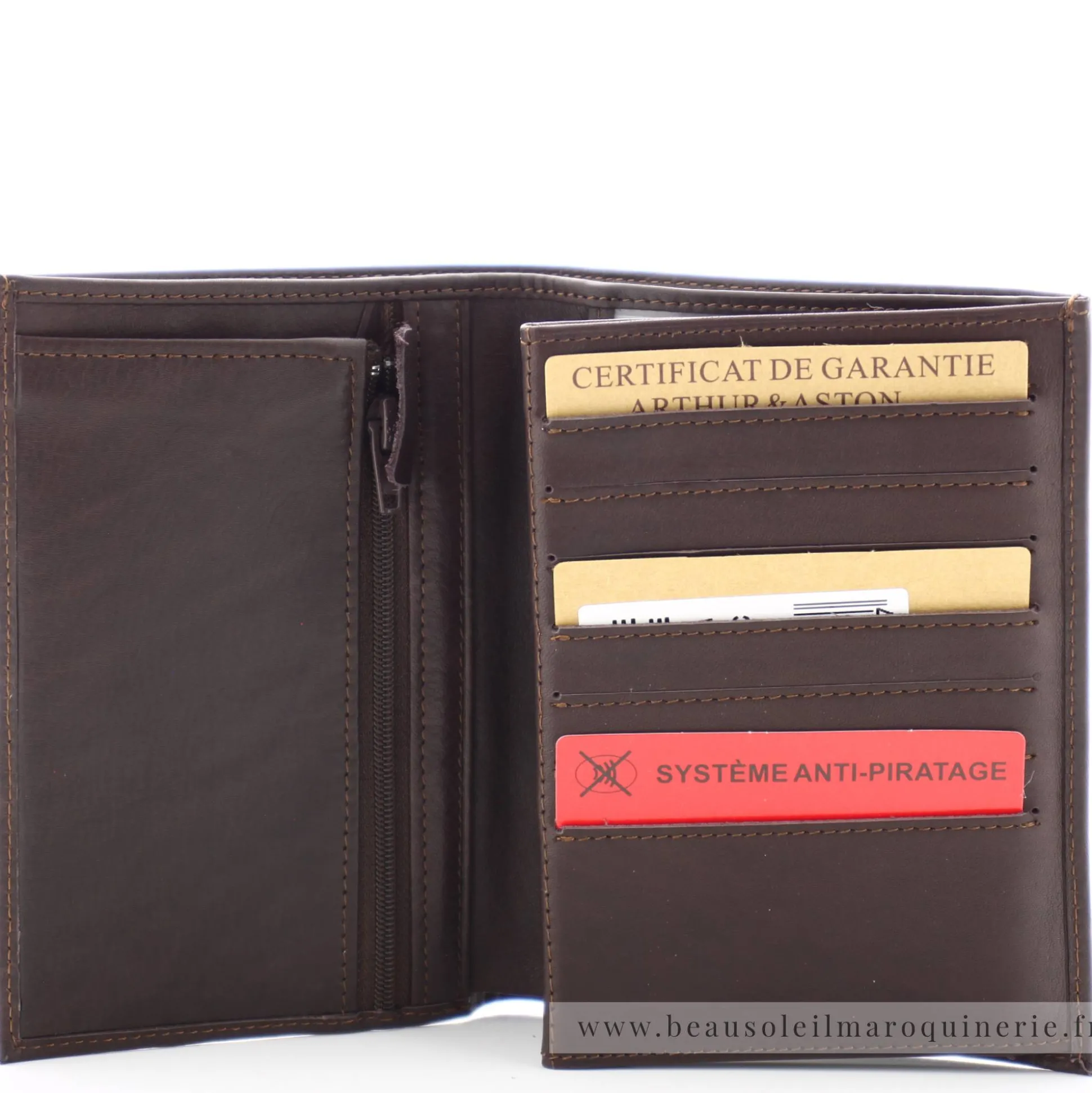 Arthur Aston Portefeuille 4 volets en cuir Pablo*Homme Portefeuilles Homme