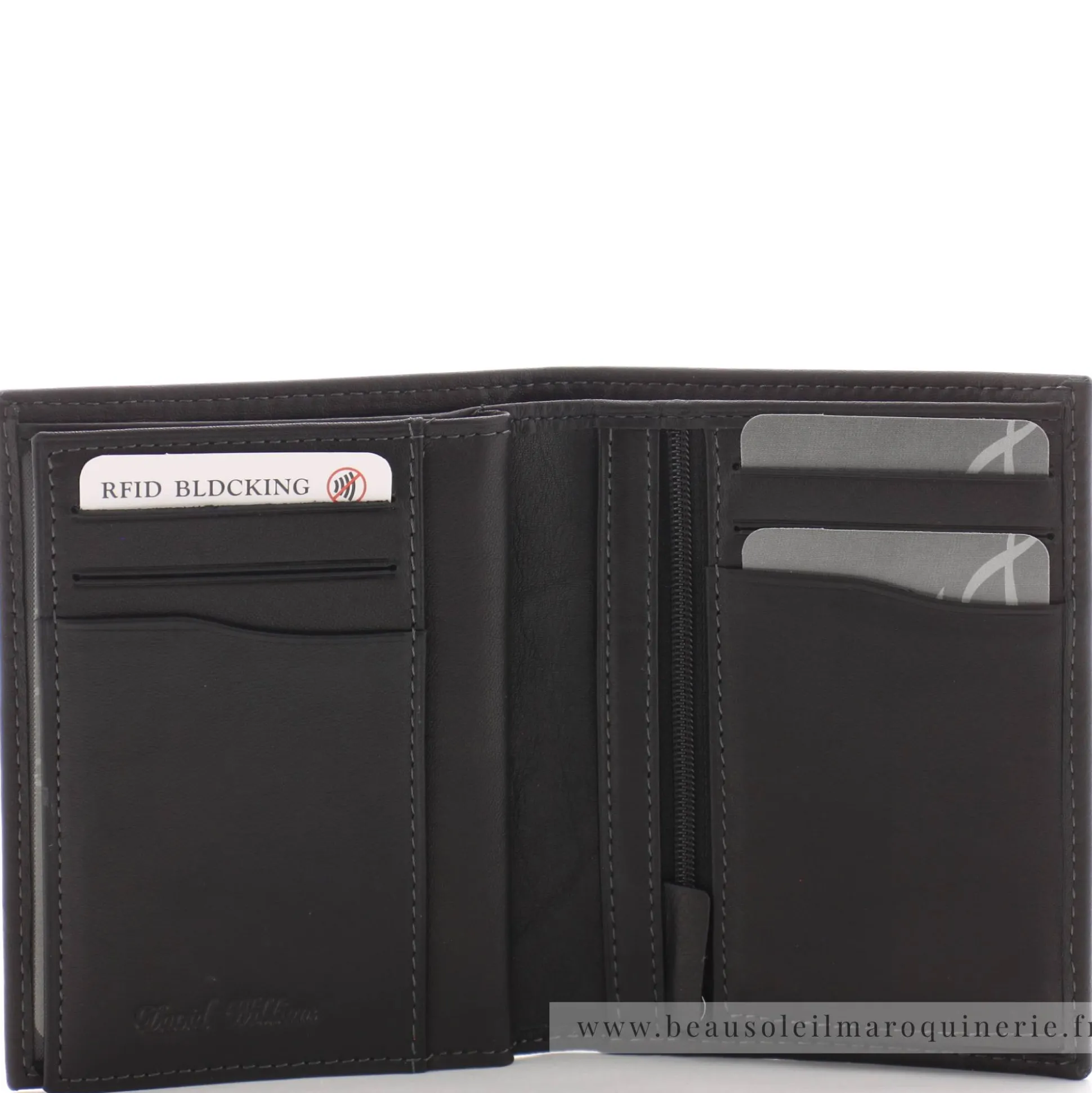 David William Portefeuille 2 volets en cuir gras Annan*Homme Portefeuilles Homme