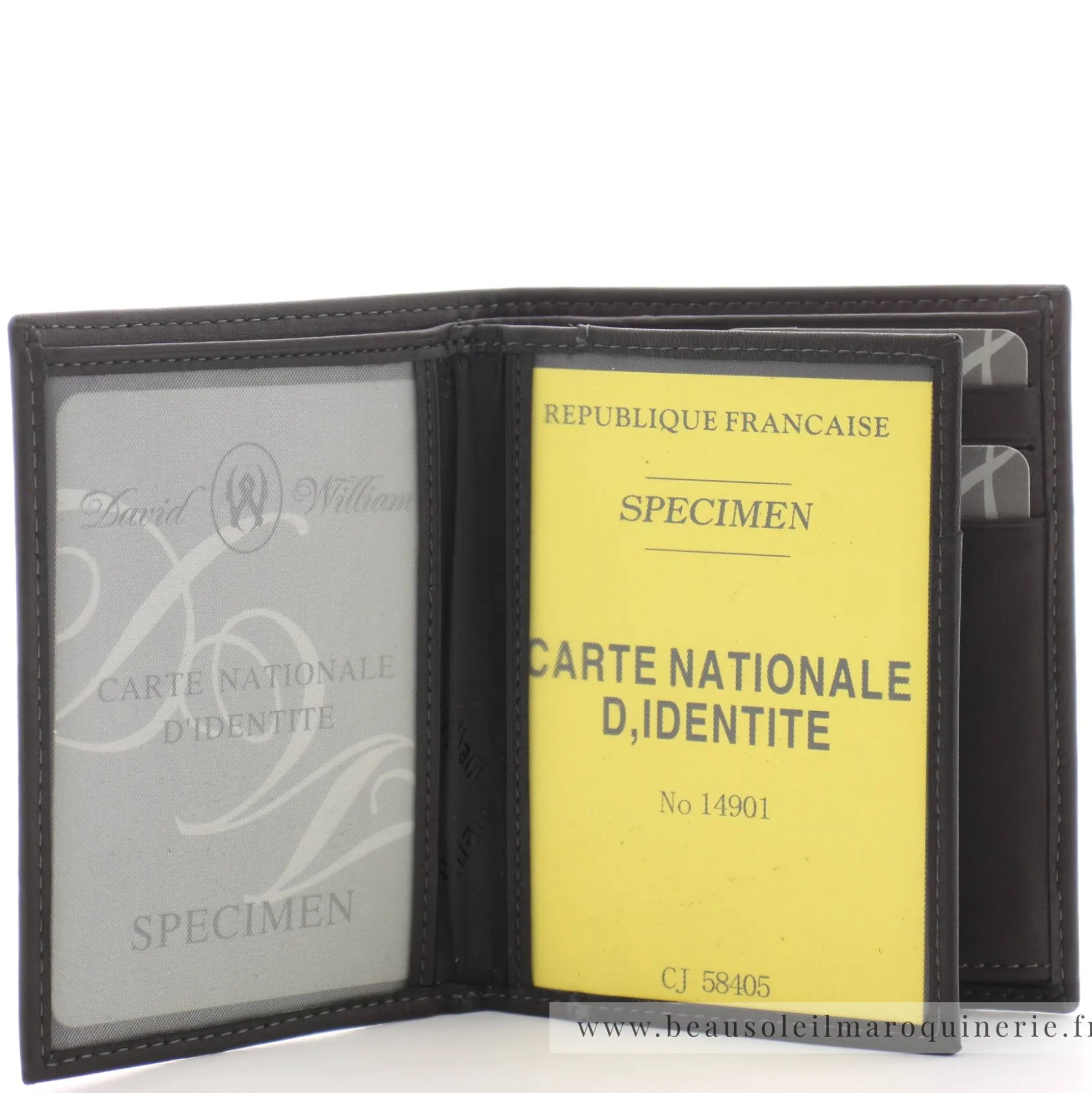 David William Portefeuille 2 volets en cuir gras Annan*Homme Portefeuilles Homme
