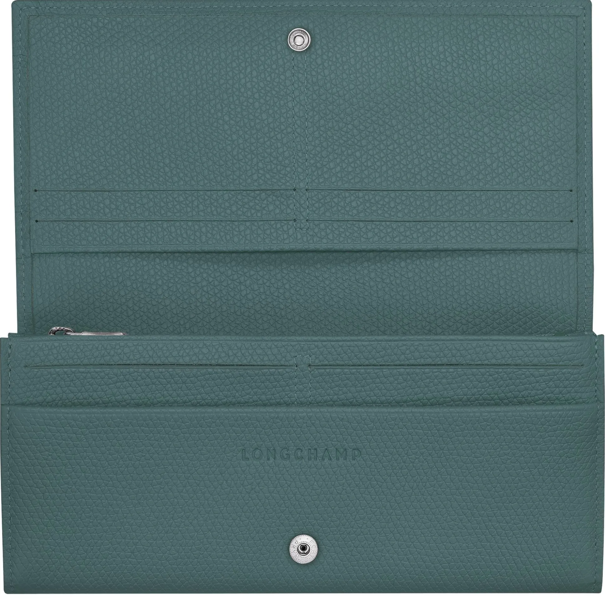 Longchamp Portefeuille a rabat effet graine Le Roseau*Femme Portefeuilles Femme