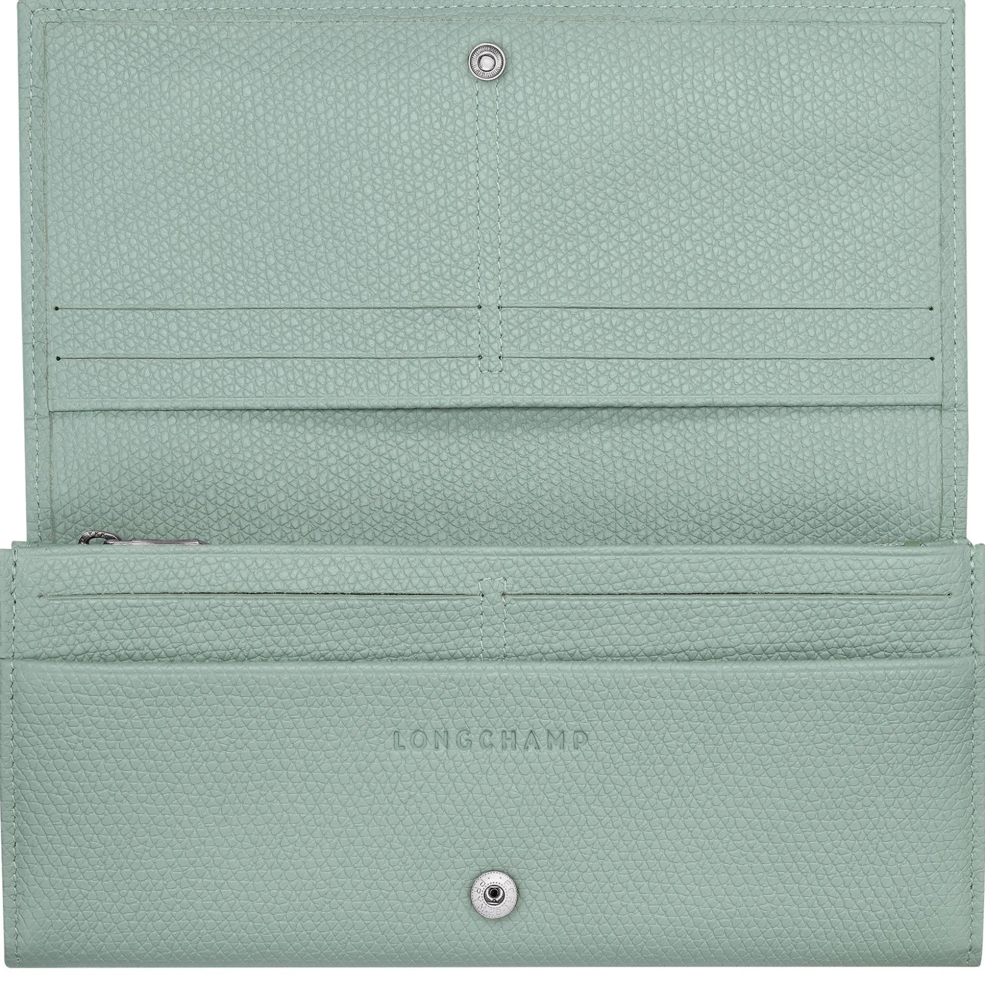 Longchamp Portefeuille a rabat effet graine Le Roseau*Femme Portefeuilles Femme