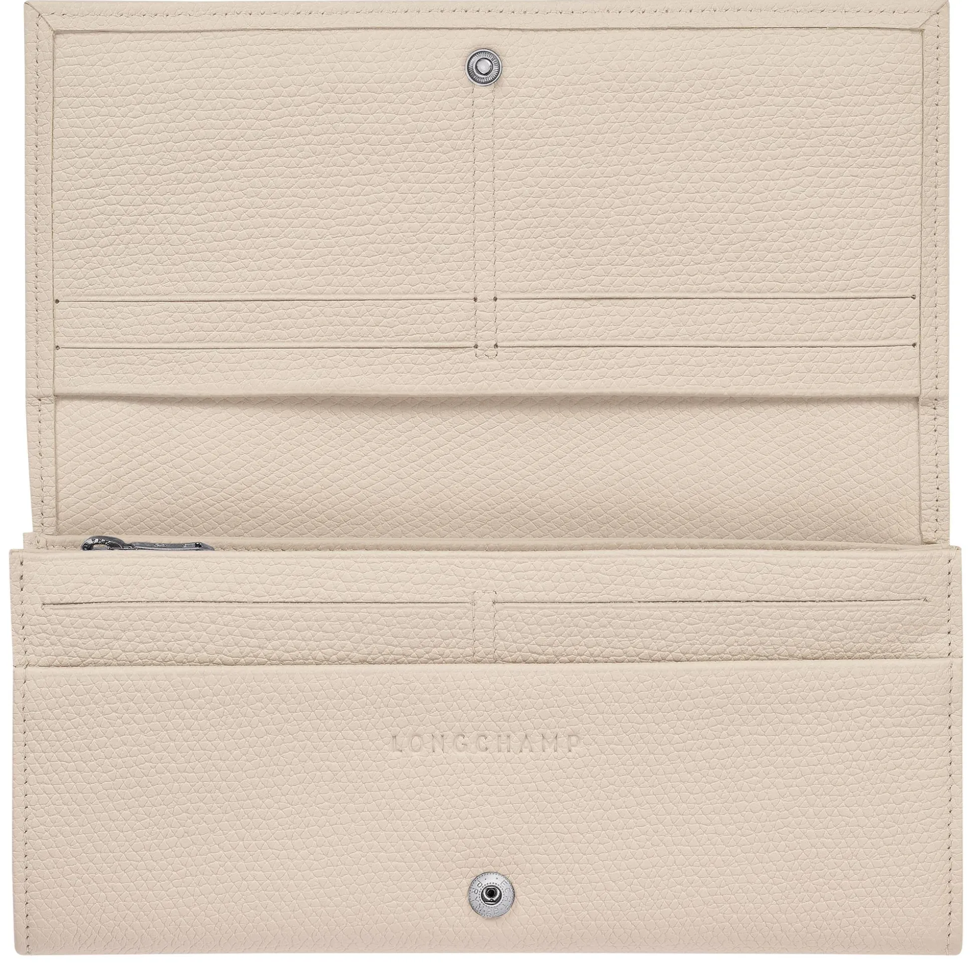Longchamp Portefeuille a rabat effet graine Le Roseau*Femme Portefeuilles Femme