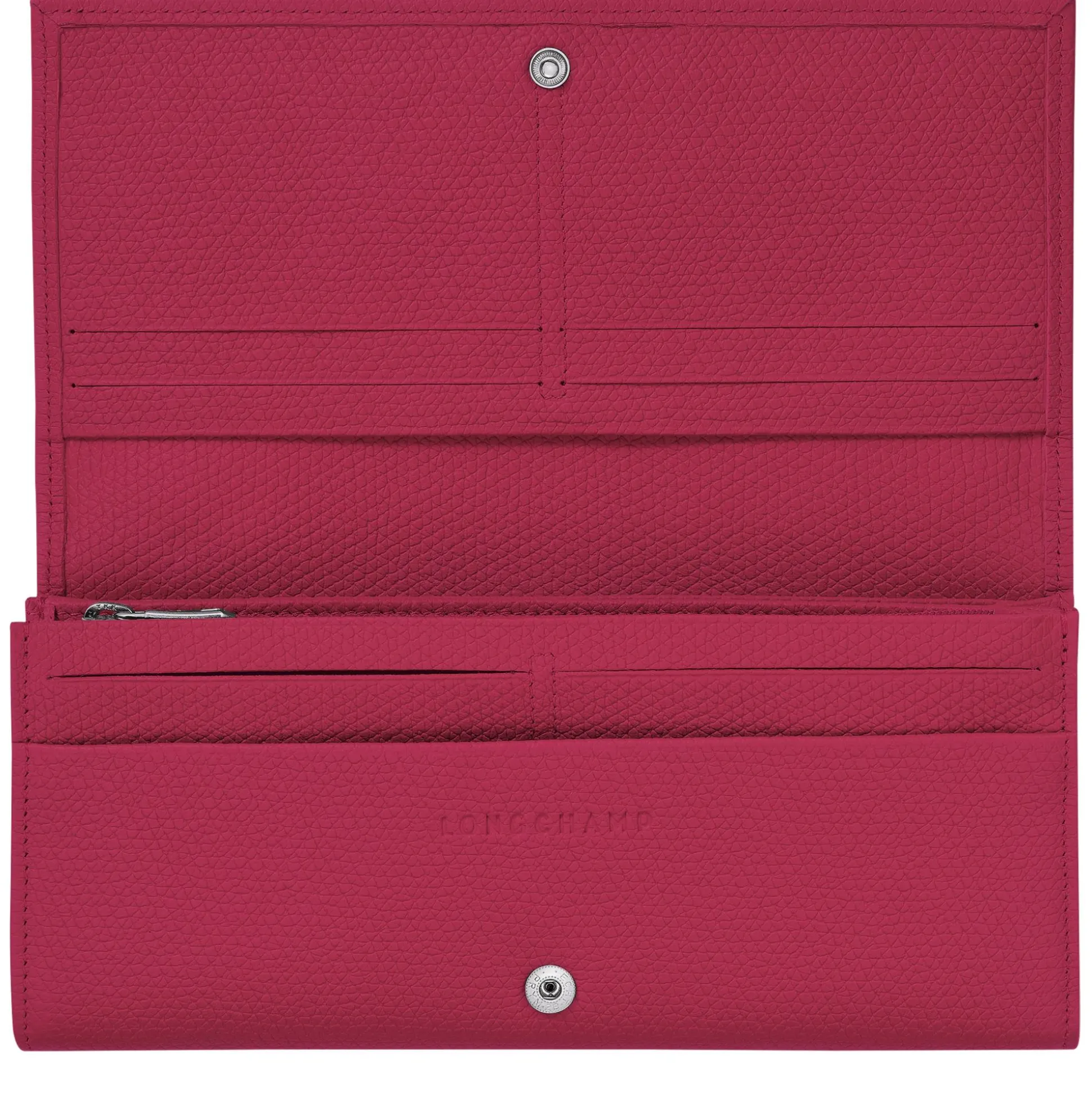 Longchamp Portefeuille a rabat effet graine Le Roseau*Femme Portefeuilles Femme