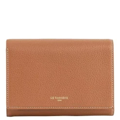 Le Tanneur Portefeuille a rabat Emilie en cuir graine*Femme Porte-Cartes Femme|Portefeuilles Femme