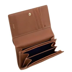 Le Tanneur Portefeuille a rabat Emilie en cuir graine*Femme Porte-Cartes Femme|Portefeuilles Femme