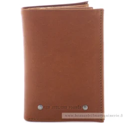Les Ateliers Foures Portefeuille Achille Baroudeur double rabat*Homme Portefeuilles Homme|Porte-Cartes Homme