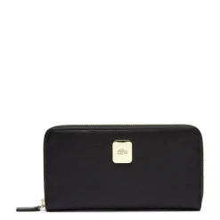 Lacoste Portefeuille Amelia en cuir plaque gravee*Femme Portefeuilles Femme
