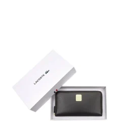 Lacoste Portefeuille Amelia en cuir plaque gravee*Femme Portefeuilles Femme
