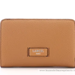 Lancel Portefeuille compact Ninon zippe en cuir graine*Femme Portefeuilles Femme