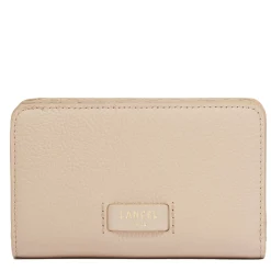 Lancel Portefeuille compact Ninon zippe en cuir graine*Femme Portefeuilles Femme