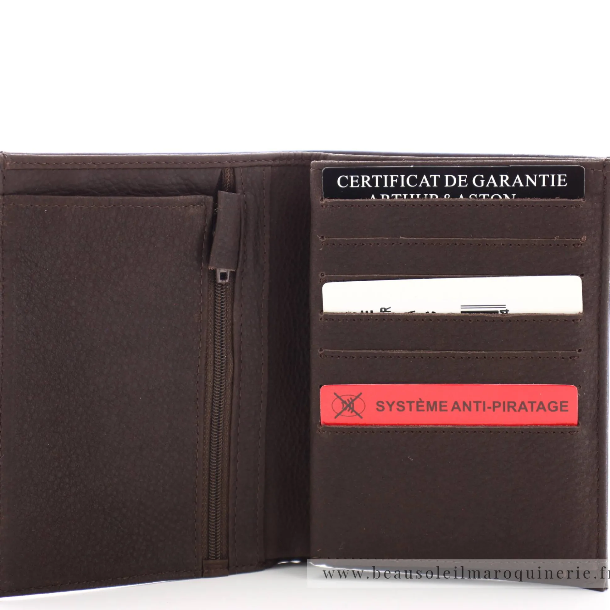 Arthur Aston Portefeuille cuir 3 volets Bart*Homme Portefeuilles Homme