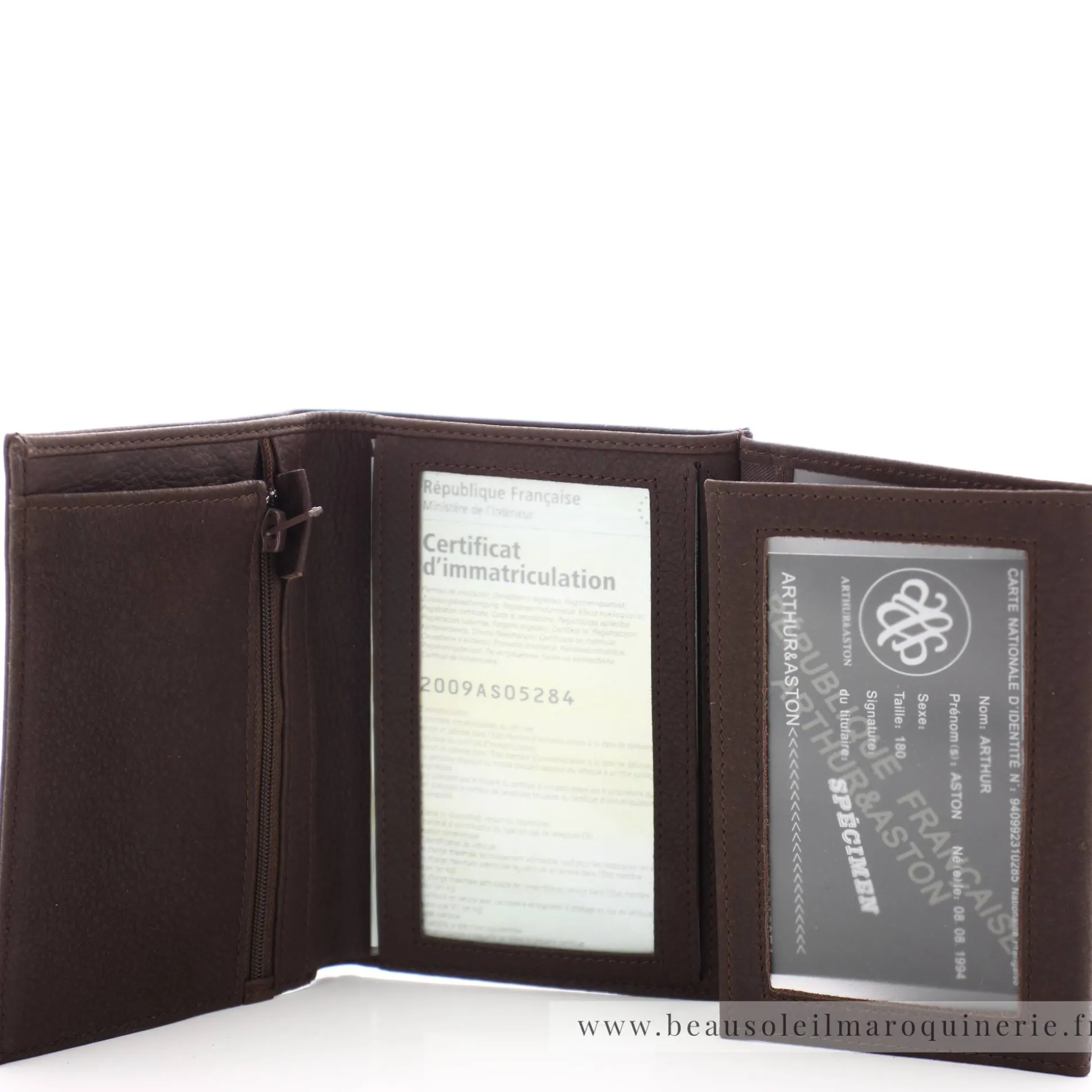 Arthur Aston Portefeuille cuir 3 volets Bart*Homme Portefeuilles Homme