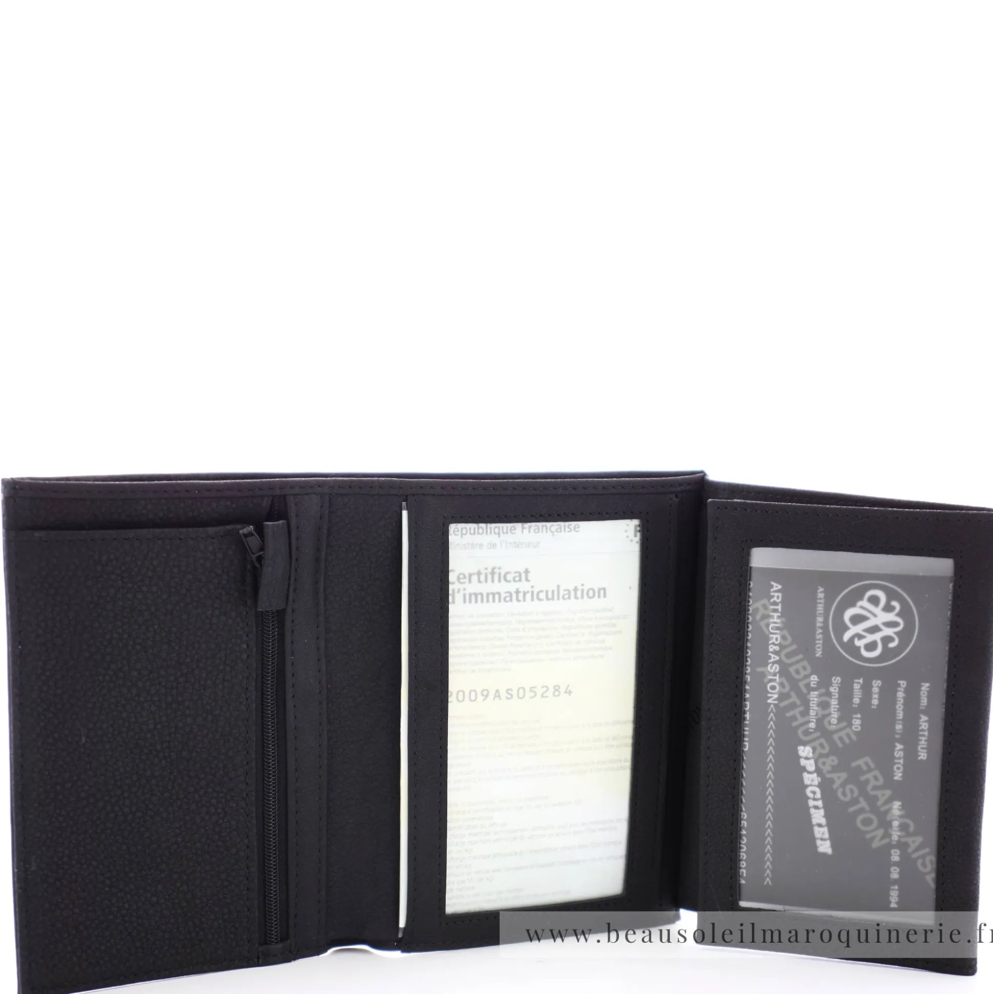 Arthur Aston Portefeuille cuir 3 volets Bart*Homme Portefeuilles Homme