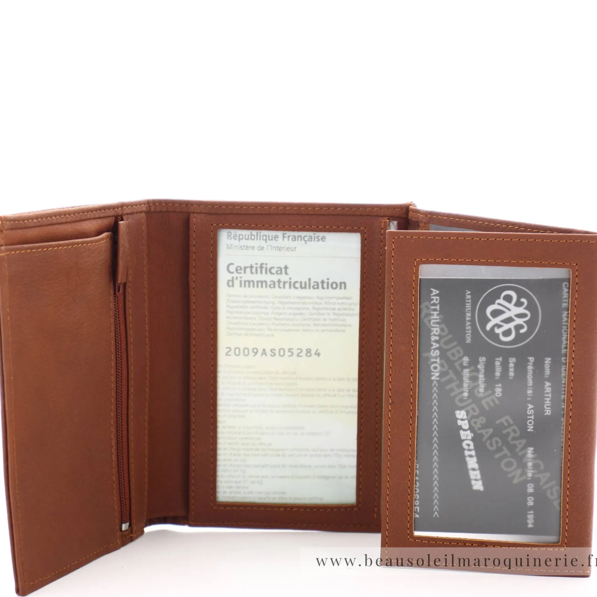 Arthur Aston Portefeuille cuir 3 volets Bart*Homme Portefeuilles Homme