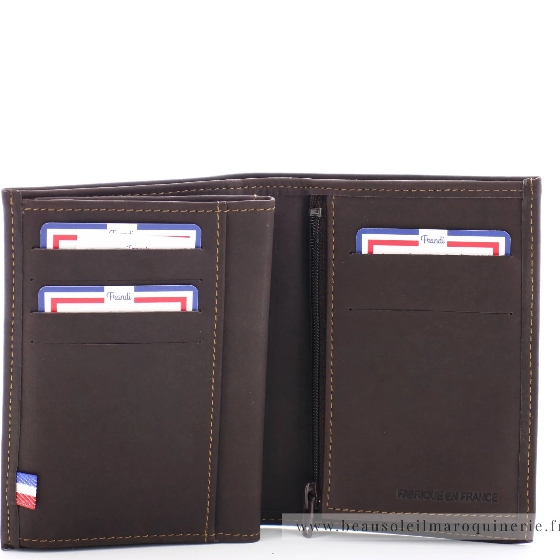 Frandi Portefeuille cuir Authentique pour papiers*Homme Portefeuilles Homme