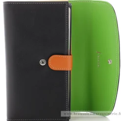 Francinel Portefeuille cuir multicolore a rabat Casual*Femme Tout En Un Femme|Portefeuilles Femme