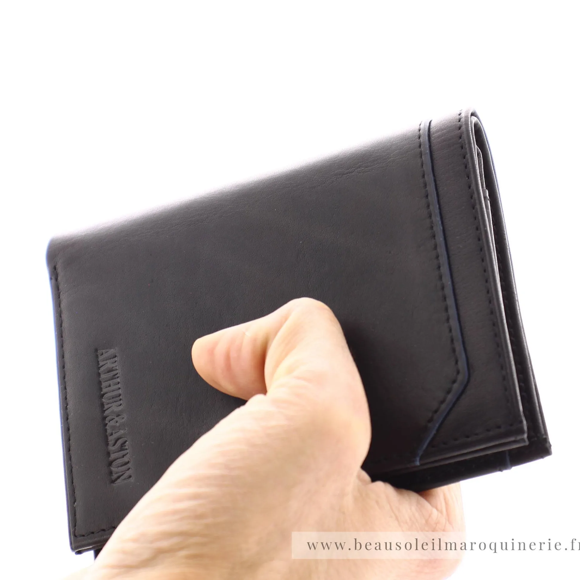Arthur Aston Portefeuille en cuir de vachette Ennis*Homme Portefeuilles Homme